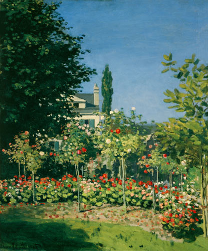 Flower garden from Claude Monet