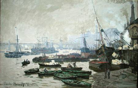 Boats in the Pool of London from Claude Monet