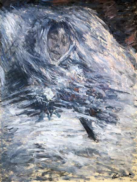 Camille Monet on the deathbed from Claude Monet
