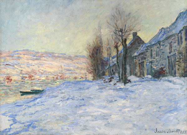 Lavacourt under Snow from Claude Monet
