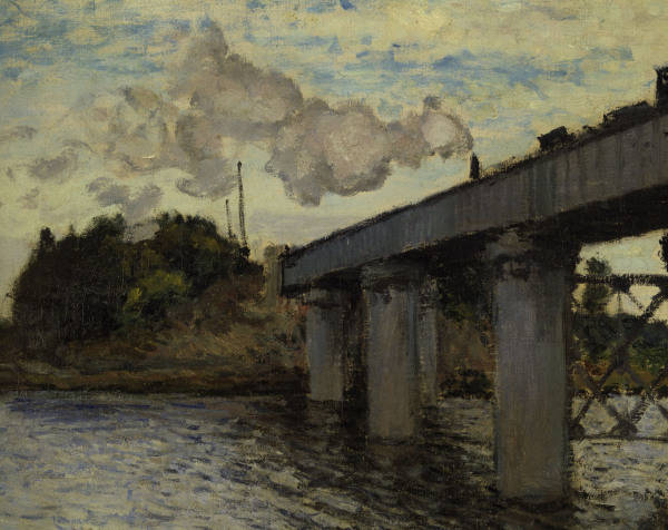 C.Monet / Railway bridge Argenteuil/1873 from Claude Monet