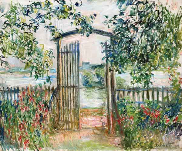 Das Gartentor in Vetheuil (La Porte du jardin à Vetheuil) from Claude Monet