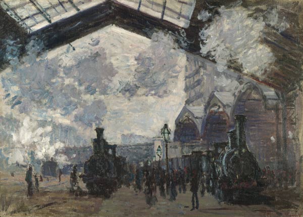 The Gare Saint Lazare from Claude Monet