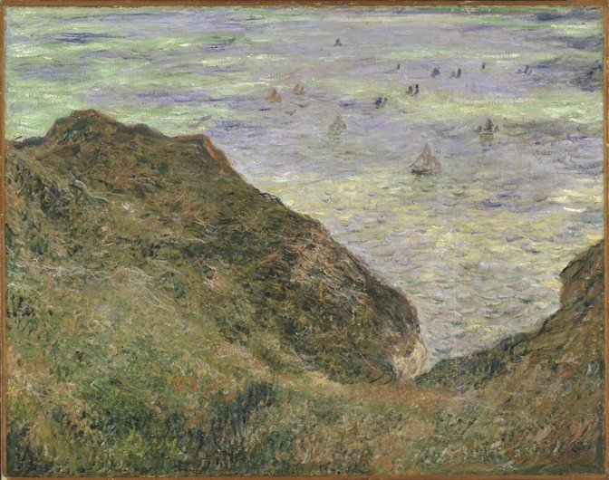 On the cliff at Pourville from Claude Monet