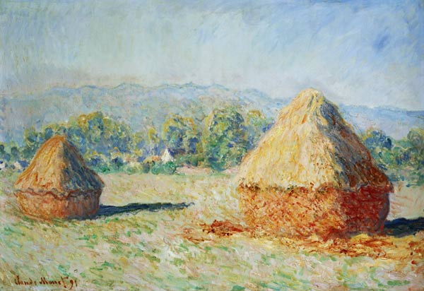 Haystacks, Morning Effect from Claude Monet