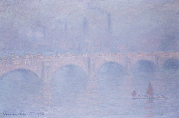 Waterloo Bridge, Hazy Sunshine from Claude Monet