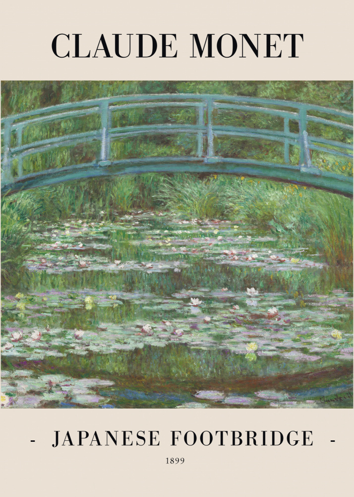 Japanese Footbridge 1899 from Claude Monet