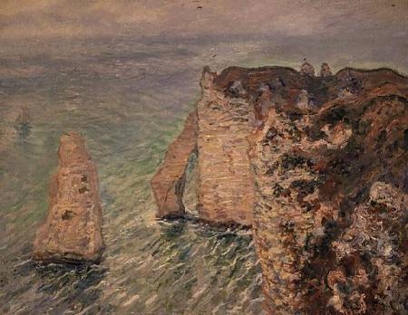 L'Aiguille and the Porte d'Aval, Etretat from Claude Monet