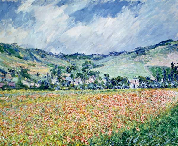 The Poppy Field near Giverny from Claude Monet