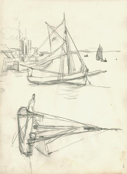 Studies of boats from Claude Monet