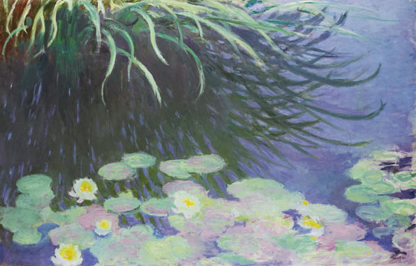 Water Lilies with Reflections of Tall Grass from Claude Monet