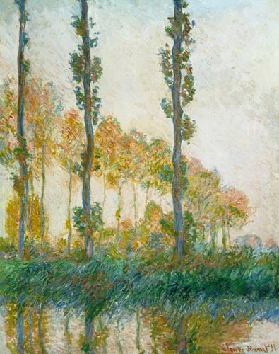 Poplars in autumn. from Claude Monet
