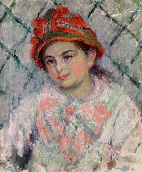 Portrait of Blanche Hoschede (1864-1947) as a Young Girl from Claude Monet