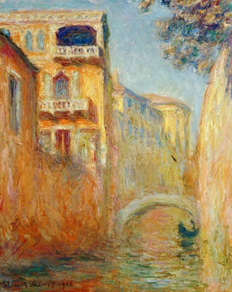 Venice - Rio de Santa Salute from Claude Monet