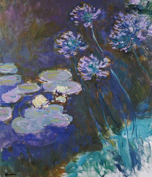 Water Lilies Giverny #5 ( and Agapanthus) from Claude Monet
