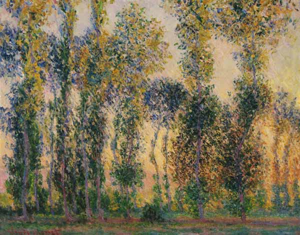 Poplars at Giverny, Sunrise from Claude Monet