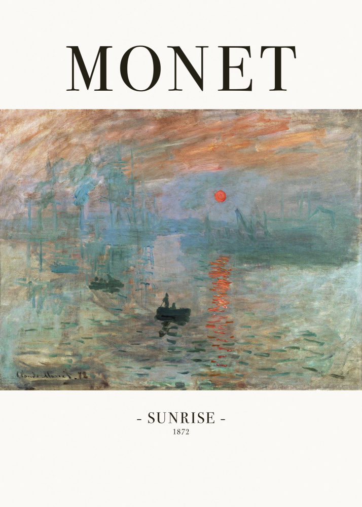 Sunrise 1872 from Claude Monet