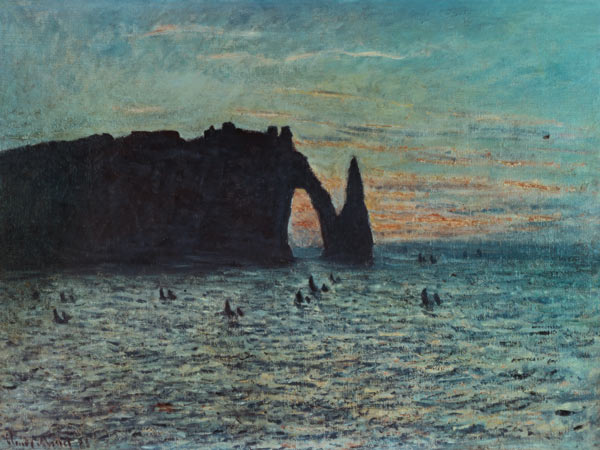 The Hollow Needle at Etretat from Claude Monet