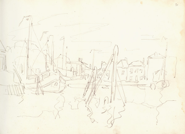 The port at Zaandam from Claude Monet