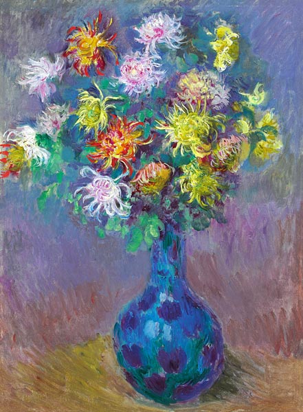 Vase mit Chrysanthemen from Claude Monet