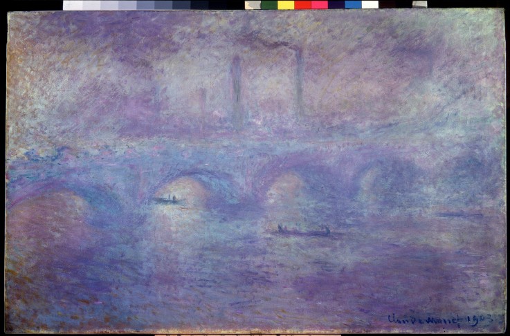 The Waterloo Bridge. Fog effect from Claude Monet