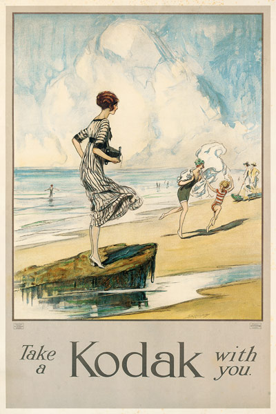 'Take a Kodak with you', an advertising poster for Kodak from Claude Shepperson