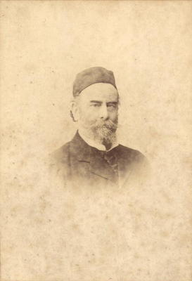 Portrait photograph of Alfred Sisley (1839-99) (sepia photo) from Clement Maurier