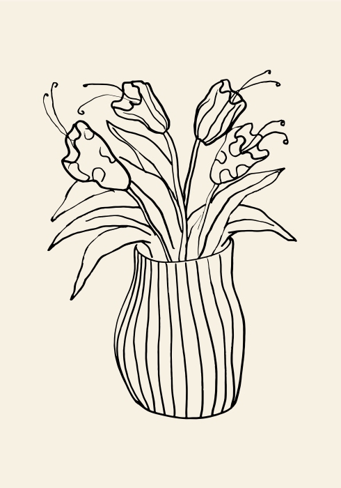 Vase Sketch from Graphic Collection
