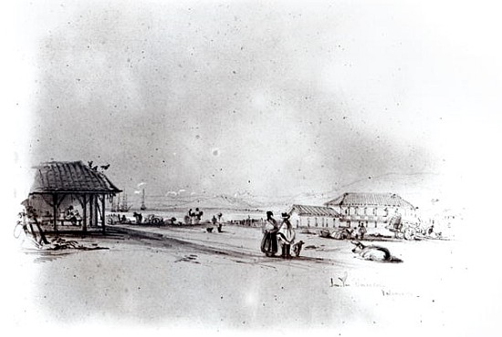 View of Valparaiso, 1834 (pencil & w/c on paper) from Conrad Martens