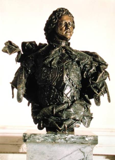 Portrait bust of Peter I (1672-1725) from conte Rastrelli