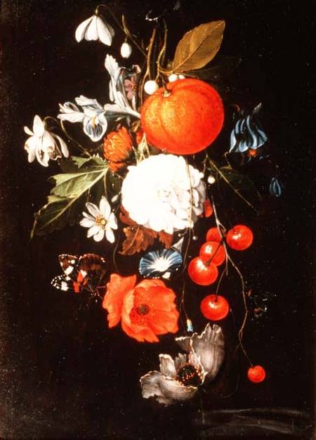 Still Life with Fruit and Flowers from Cornelis de Heem