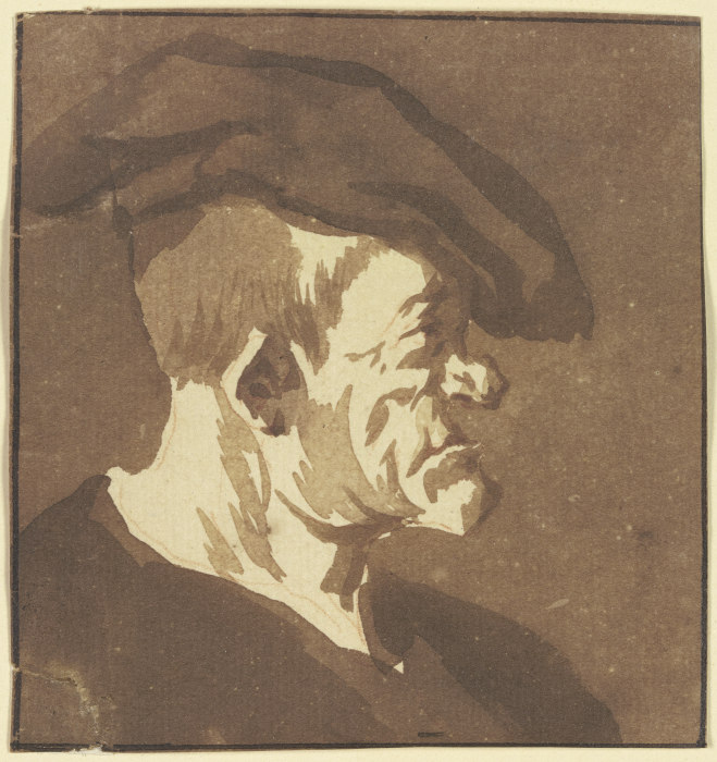 Hideous head from Cornelis Dusart
