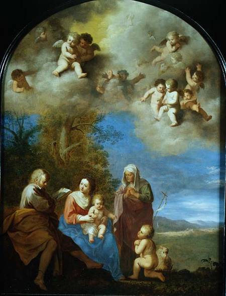 The Holy Family (panel) from Cornelis Poelenburgh