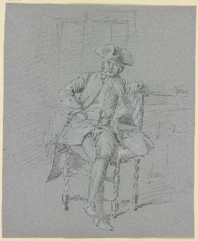 A sitting cavalier