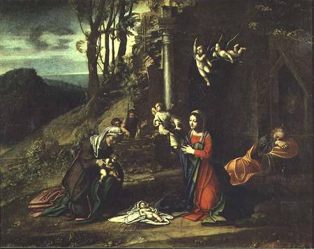 Adoration of the Christ Child from Correggio (eigentl. Antonio Allegri)