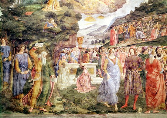 The Adoration of the Golden Calf, from the Sistine Chapel from Cosimo Rosselli