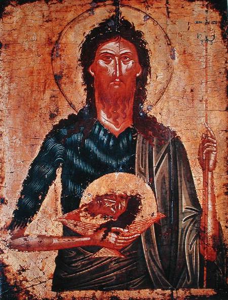 Icon of St. John the Forerunner from Cretan