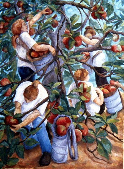 Apple Pickers, 1996 (oil on canvas)  from Cristiana  Angelini