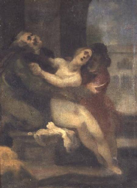 Susanna being attacked by two Elders (study) from Cristofano Allori