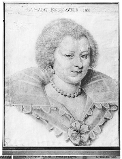 Portrait of Magdeleine de Souvre (1599-1678) Marquise de Sable from Daniel Dumonstier or Dumoustier