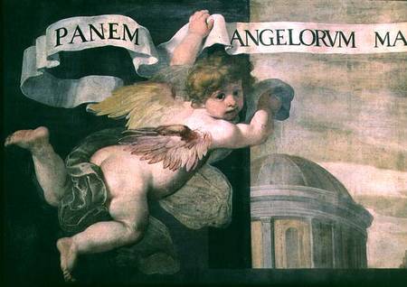 The Last Supper, detail of an angel from Daniele Crespi