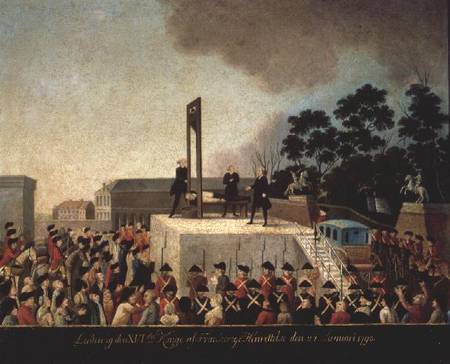The Execution of Louis XVI (1754-93) from Danish School