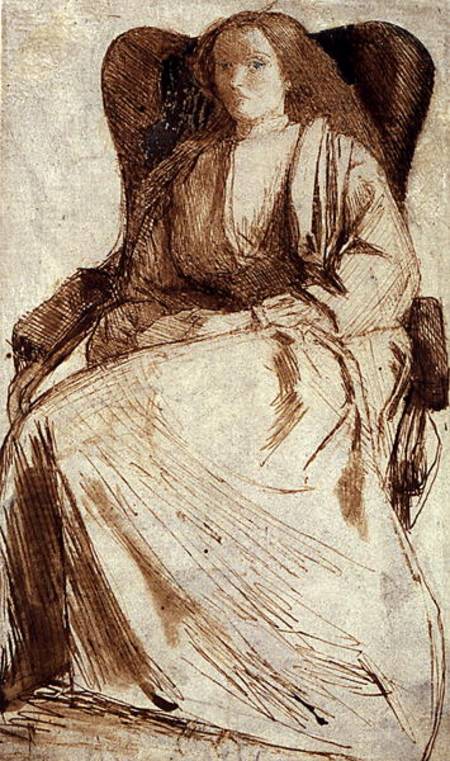 Elizabeth Siddall (d.1862) from Dante Gabriel Rossetti