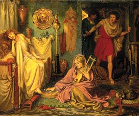 The return of Tibullus to Delila. from Dante Gabriel Rossetti