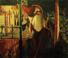 Rossetti / Sir Galahad at ruined chapel