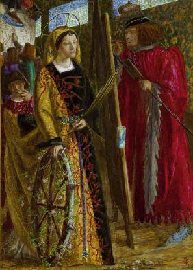 Rossetti / St Catherine / Painting, 1857