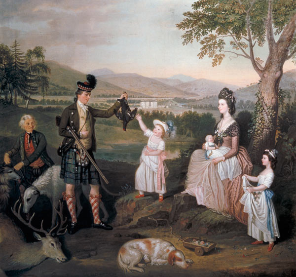 John, the 4th Duke of Atholl and his family from David Allan