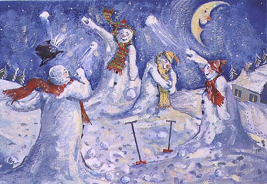Snowmen throwing snowballs, 1995  from David  Cooke