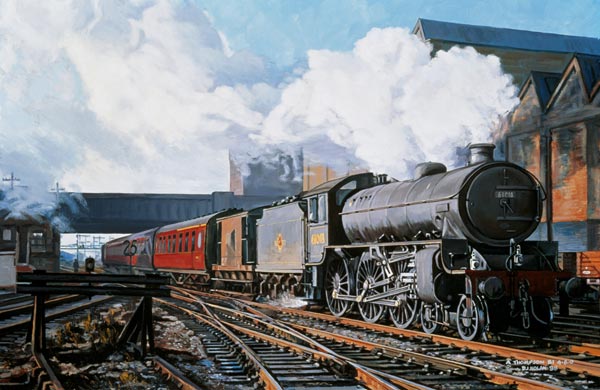 A ''Thompson'' B1 Class Moving Empty Stock on a Cold February Morning, 1998 (oil on canvas)  from David  Nolan