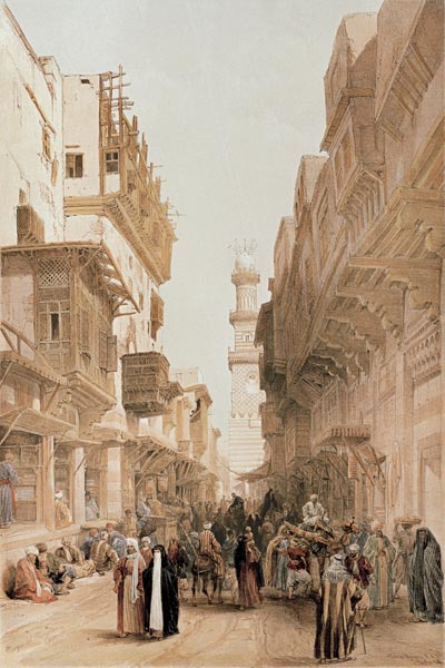 Cairo , Muristan from David Roberts